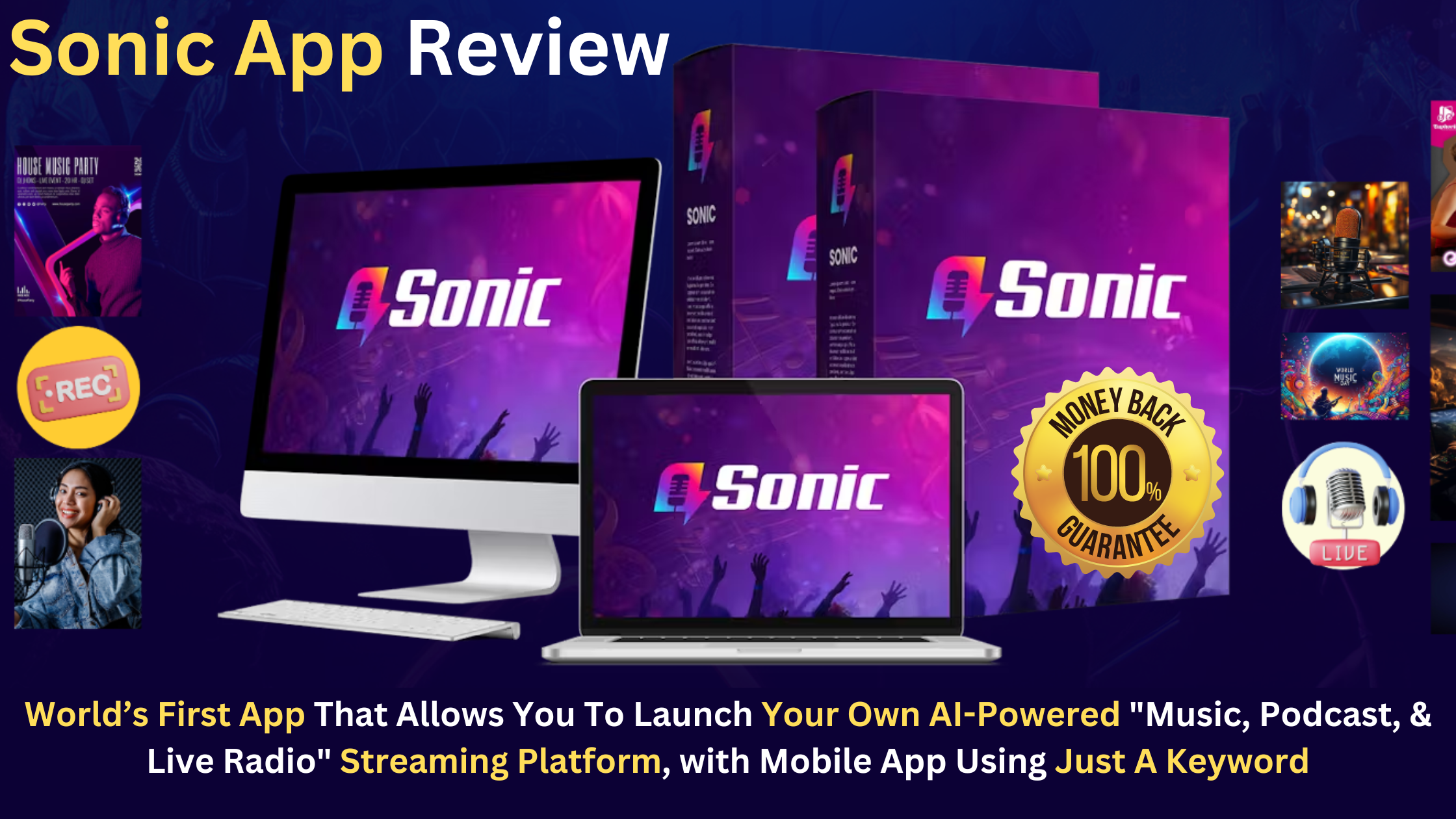 Sonic App Review : Launch Fully Developed Music Streaming App in 60 Seconds